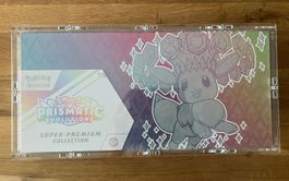 Pokémon Prismatic Evolutions UPC « 🇬🇧 » + case acrylique